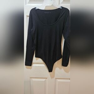 Abercrombie & Fitch Black Soft Knit Long Sleeve Body Suit... Size M